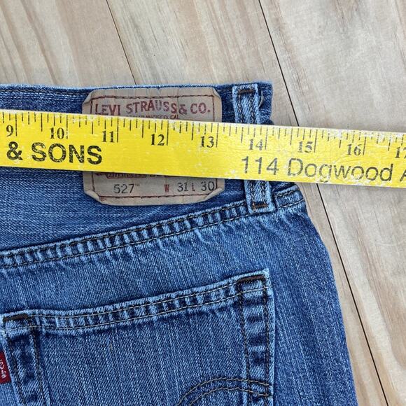 Vtg Y2K Levi's 527 Low Rise Bootcut Jeans Men's 31x30 Blue Denim Red Tab - Picture 7 of 8